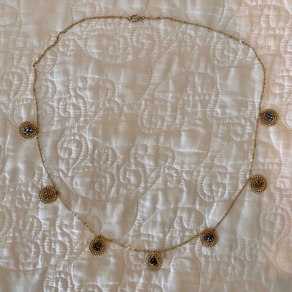 Anthropologie gold plated necklace
